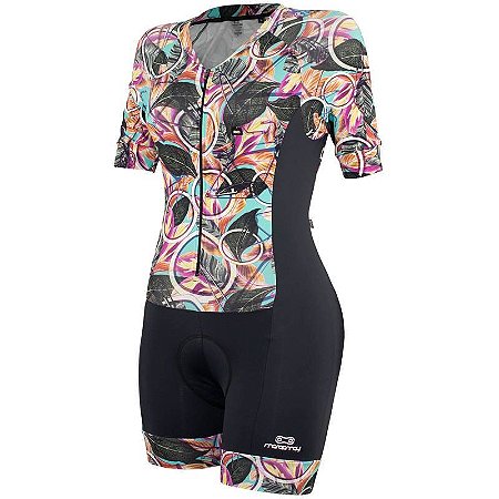 Macaquinho Feminino Marcio May Funny Bike Gardenia - G