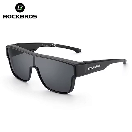 Óculos Ciclismo Rockbros Casual Lente Policarbonato Preto Fosco