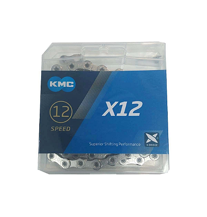 Corrente KMC 12v 126 Elos X12 Silver Bike MTB