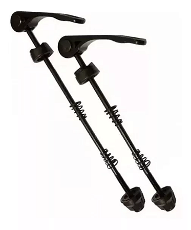 Blocagem Roda Alumínio Bike Aperto Rápido D 145mm T 175mm Par