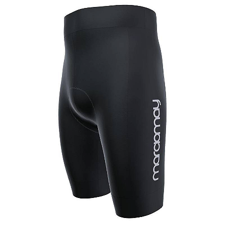 Bermuda Ciclismo Masculina Light Marcio May Preta/Logo Branca Tam. GG