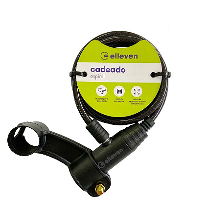 Cadeado Espiral Elleven 1mX6mm C/Chave