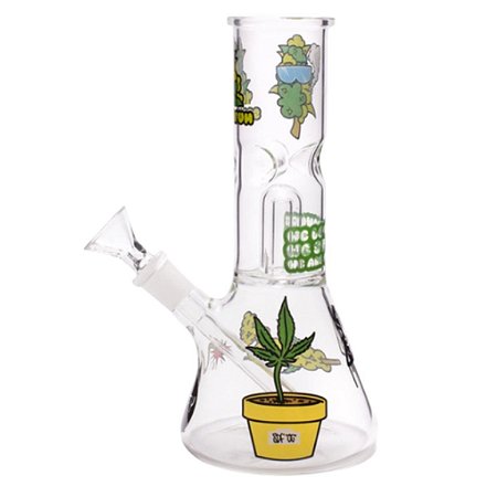 Bong Ice Vidro Squadafum Percolator 8005 Verde - Unidade