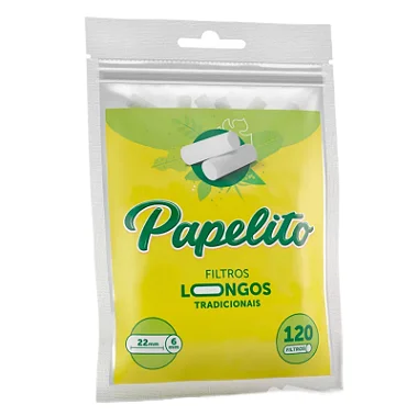 Filtro Papelito Tradicional Longo 6 x 22mm - Unidade