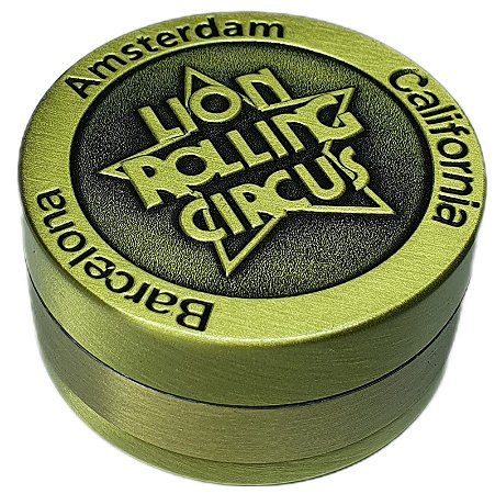 Dichavador Lion Rolling Circus Metal Gold 3 partes - Unidade