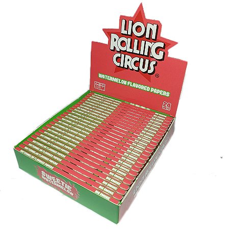 Seda Lion Rolling Circus Sabor Melancia King Size - Display 24 un