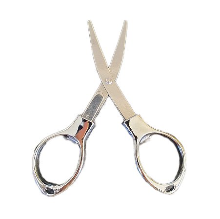 Tesoura Dobrável Prata - Unidade