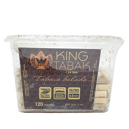 Tabaco Pré-Enrolado King Extra Suave - Pote 120 un
