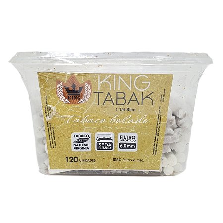Tabaco Pré-Enrolado King Tradicional - Pote 120 un
