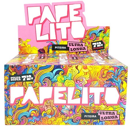 Piteira Papelito Ultra Longa Dupla 2x1 - Display 30 un