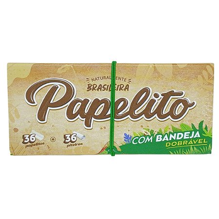Seda Papelito Brown + Piteira C/ Bandeja King Size - Unidade