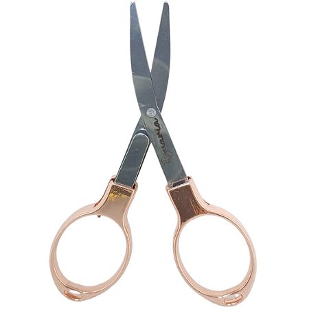 Tesoura Dobrável Metal Iguaria Rose - Unidade