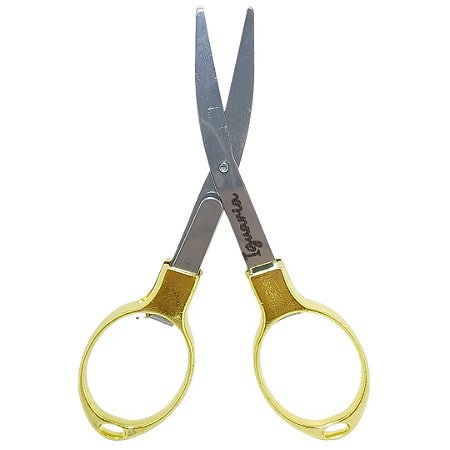 Tesoura Dobrável Metal Iguaria Gold - Unidade