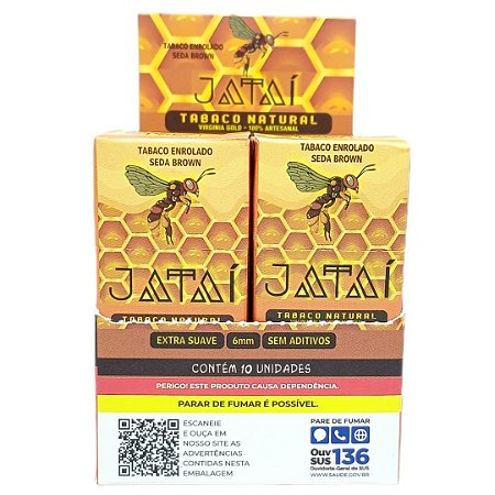 Tabaco Pré-Enrolado Jataí Virginia Gold - Display 10 un