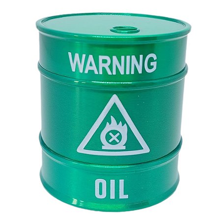Dichavador Metal Barril Warning Verde 3 Partes - Unidade