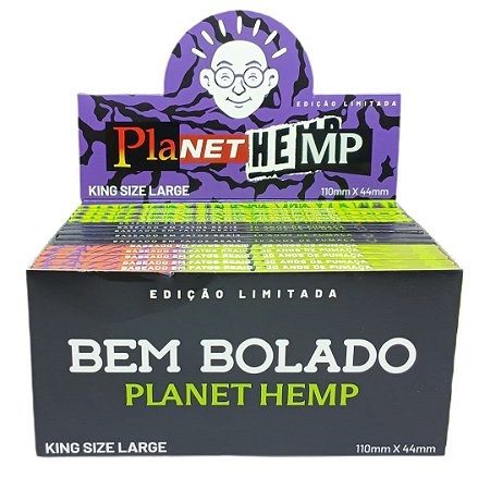 Seda Bem Bolado x Planet Hemp Large King Size - Display 30 un