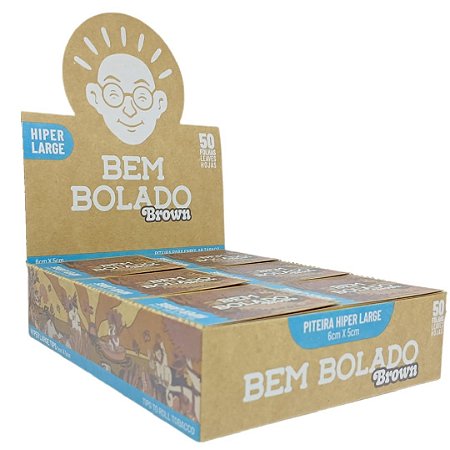 Piteira Bem Bolado Hiper Large Brown - Display 24 un