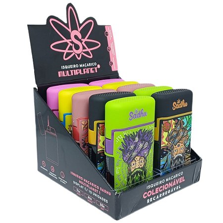 Isqueiro Maçarico Sadhu 'Multiplanet 1' - Display 10 un