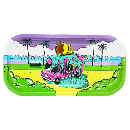 Bandeja Metal Retangular Sadhu 'Carrinho de Sorvete' - Unidade