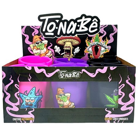 Cinzeiro Tônabê Turn Off Colorido - Display 6 un