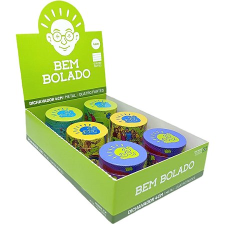 Dichavador Bem Bolado Zinco 4 Partes - Display 6 un