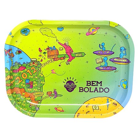 Bandeja Bem Bolado Metal Pequena - Unidade