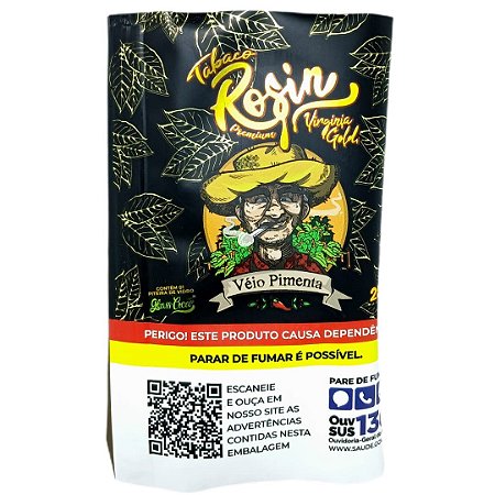 Tabaco Véio Pimenta Rosin Virginia Gold 25g - Unidade
