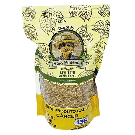 Tabaco Véio Pimenta Virginia Gold 50g - Unidade