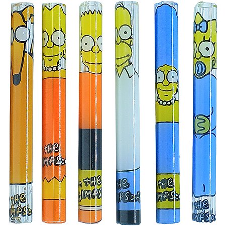 Kit Piteira de Vidro Full Print Os Simpsons - 6 Unidades