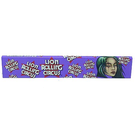 Seda Lion Rolling Circus Brasil Slim Longa King Size - Unidade