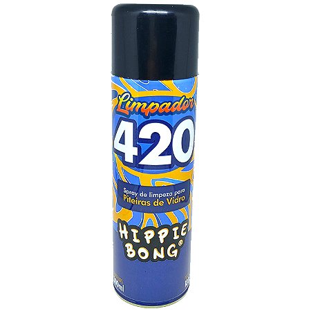 Limpador 420 Spray de Limpeza p/ Piteira de Vidro Hippie bong - Unidade