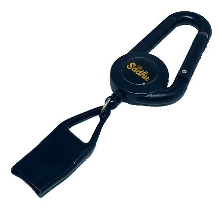 Chaveiro Porta Isqueiro Sadhu Pequeno Retrátil Preto - Unidade