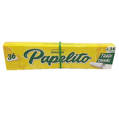 Seda Papelito Tradicional + Piteira King Size - Unidade