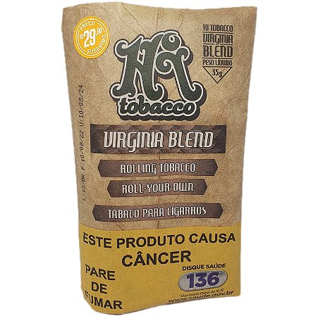 Tabaco Orgânico Hi Tobacco Virginia Blend 35g - Unidade