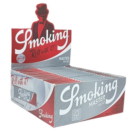 Seda Smoking Prata Master King Size - Display 50 un