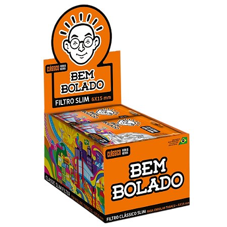 Filtro Bem Bolado Clássico Slim 6 x 15mm - Display 10 un
