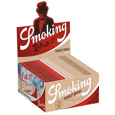 Seda Smoking Thinnest Brown King Size - Display 50 un