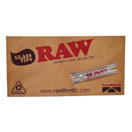 Piteira de Vidro Raw Redonda 6mm - Unidade