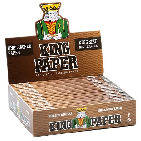 Seda King Paper Brown King Size - Display 20 un