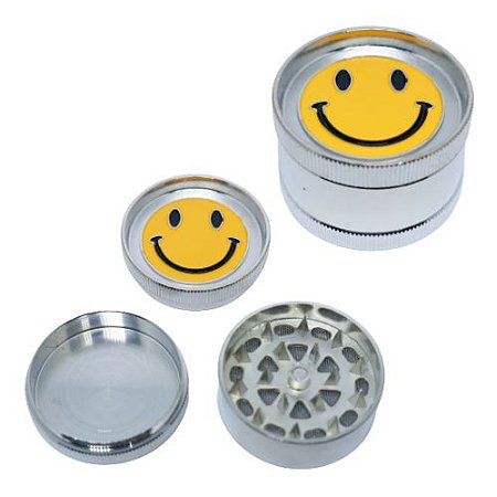 Dichavador Metal Médio Smile Central 3 Partes - Unidade