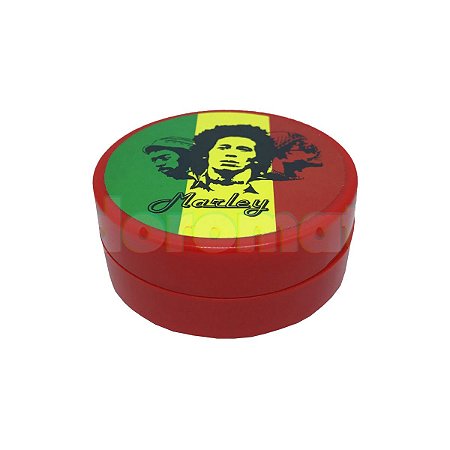 Dichavador Metal Grande Vermelho Bob Marley 2 Partes - Unidade