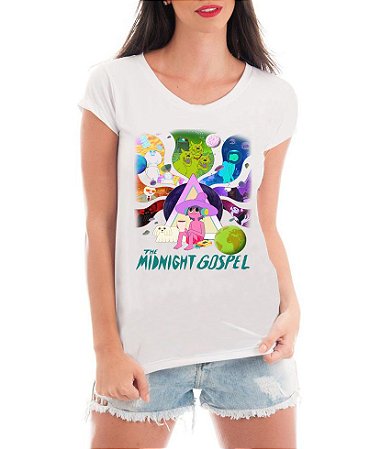 Camiseta The Midnight Gospel Camisa Serie Desenho Animado Netflix Blusa  Moda Geek Nerd Feminina - Criativa Ninja - Moletons, Jaquetas College e  Camisetas Personalizadas
