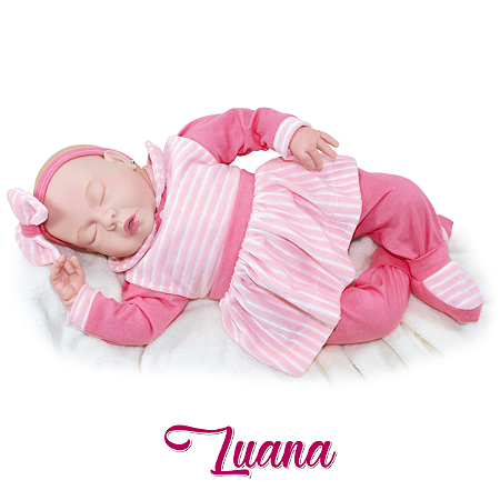 Boneca Luana Doll Realist Bebê Realista Infantil