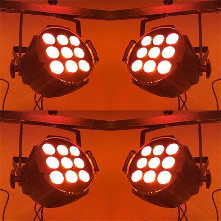 Kit 4 x Optipar LED [Modelo 9-Leds de 18W] (Aluguel 24h)