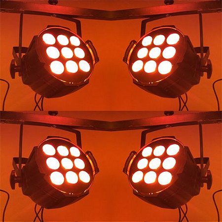 Kit 4 x Optipar LED [Modelo 9-Leds de 18W] (Aluguel 24h)