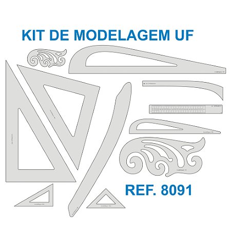 Kit de Réguas para Modelagem e Ampliação UF
