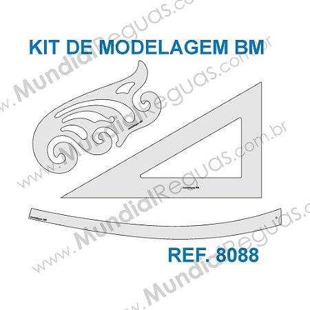 Kit de Réguas para Modelagem BM