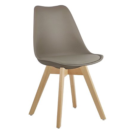 Cadeira  Nude Charles Eames Style Soft Leda em PP/PU