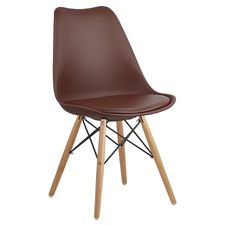 Cadeira Café Charles Eames Dsw Soft em PP/PU