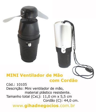 Mini Ventilador de Mao 10105 - MAIS MODELOS